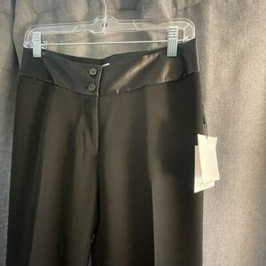 Calvin Klein women’s NWT Black suit pants, satin waistband size 2